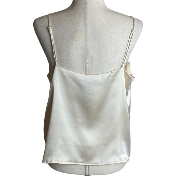 Rachel Zoe satin cami rhinestone bow accent top - Picture 2 of 6